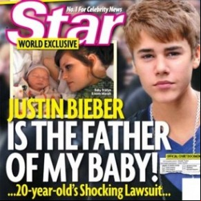 Foto do suposto filho de Bieber(Imagem: