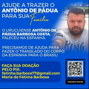 Piauiense morre atropelado por trem na Espanha, família pede ajuda para translado do corpo(Imagem:Divulgação)