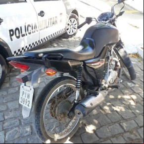 Moto roubada em 2017 em Floriano é recuperada no Rio Grande do Norte.(Imagem:Nosso Paraná RN)