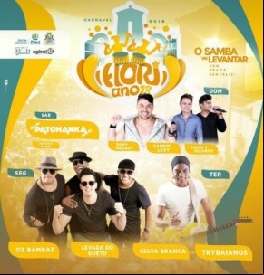 Divulgada a programação dos desfiles e das bandas do carnaval 2018 de Floriano.(Imagem:Divulgação)