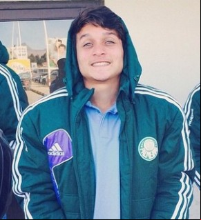 Artur Victor em concentração no CT do Palmeiras, em São Paulo.(Imagem:Reprodução/Facebook)