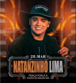 Barão de Grajaú celebrará aniversário com show de Natanzinho Lima no dia 28 de março.(Imagem:Reprodução/Instagram)