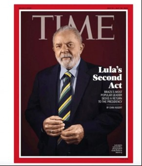 Lula entra na lista dos 100 mais influentes do mundo da revista Time(Imagem:Divulgação)