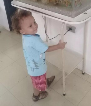 Emanoel quando começou a frequentar a Rede Feminina de Combate ao Câncer no Piauí.(Imagem: Arquivo Pessoal )