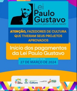 Cultura de Floriano inicia ree da Lei Paulo Gustavo.(Imagem:Secom)