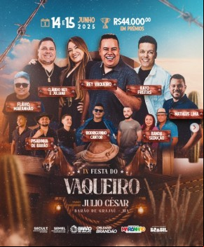 Contagem regressiva para a IX Festa do Vaqueiro em Barão de Grajaú.(Imagem:Reprodução/Instagram)