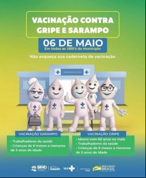 Barão de Grajaú realiza Campanha Nacional de Vacinação contra gripe e sarampo(Imagem:Divulgação)