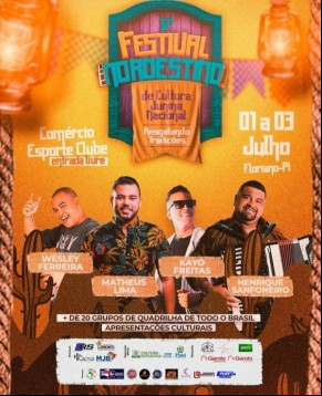 Associação Brincantes realizará 12º Festival Nordestino de Cultura Junina em Floriano(Imagem:Divulgação)