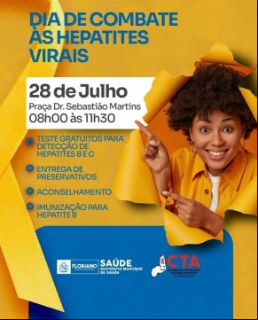 CTA de Floriano realizará ações de prevenção e combate às Hepatites Virais.(Imagem:Divulgação)