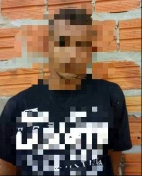 Menor aprendido pela PM.(Imagem:PM Marcondes de Sousa)