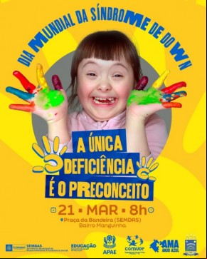 Floriano celebrará o Dia Mundial da Síndrome de Down nesta quinta-feira (21).(Imagem:Reprodução/Instagram)