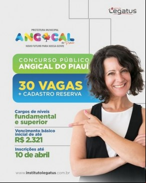 Concurso público em Angical do Piauí oferece 30 vagas em diversos cargos de nível fundamental e superior.(Imagem:Reprodução/Instagram)
