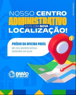 Centro istrativo de Barão de Grajaú agora funciona em novo endereço.(Imagem:Divulgação)