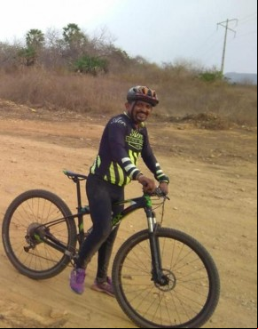 Ciclista Raimundo Nonato da Silva(Imagem:Reprodução)