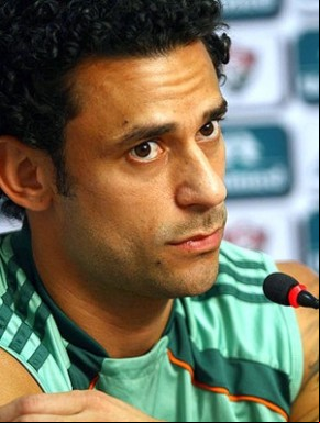 Fred anuncia que segue no Fluminense em coletiva de imprensa.(Imagem:Photocâmera)