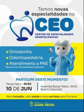 Floriano amplia atendimento odontológico com novas especialidades no CEO.(Imagem:Reprodução/Instagram)