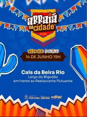Projeto São João da Cidade chega ao Cais do Porto neste sábado com cultura, música e esporte.(Imagem:Reprodução/Instagram)