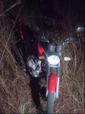 Polícia Militar de Floriano recupera motocicleta roubada com ajuda de rastreador.(Imagem:Divulgação/PM)