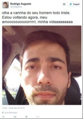 Rodrigo Augusto de Pádua tinha perfil dedicado a Ana Hickmann.(Imagem:Instagram / Reprodução)