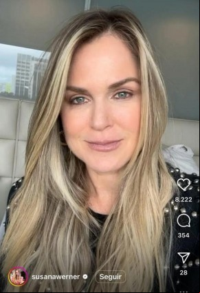 A atriz e empresária Susana Werner.(Imagem:Reprodução/Instagram)