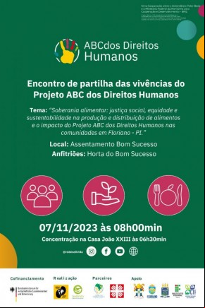 Encontro no Assentamento Bom Sucesso destaca a importância da Soberania Alimentar no Projeto ABC dos Direitos Humanos em Floriano.(Imagem: Divulgação)