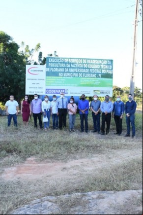 Prefeito e vice visitam obra de ampliação do setor de Psicultura da CTF/UFPI(Imagem:SECOM)