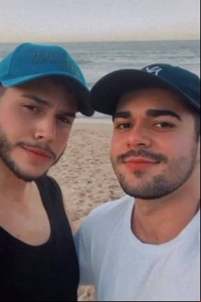 Filho de Popó com o namorado: seis meses juntos.(Imagem:Reprodução/Instagram)