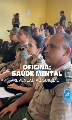 Representantes do 3º BPM participam de oficina sobre saúde mental em Floriano.(Imagem:Reprodução/Instagram)