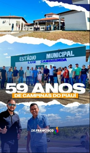 Deputado federal Francisco Costa participa de comemoração do aniversário de Campinas do Piauí.(Imagem:Reprodução/Instagram)