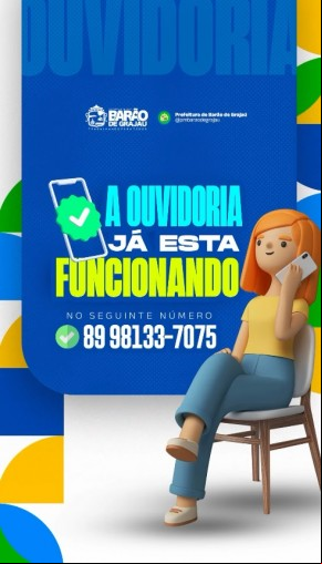 Prefeitura de Barão de Grajaú lança canal de Ouvidoria para ouvir a população.(Imagem:Reprodução/Instagram)