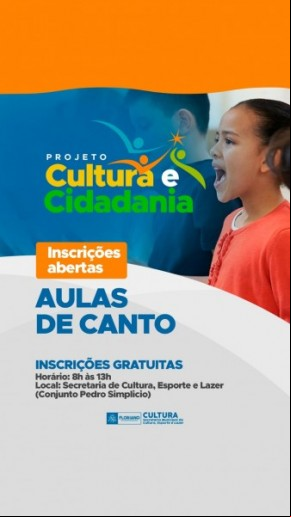 Inscrições abertas para Curso de Aula de Canto em Floriano(Imagem:Divulgação)