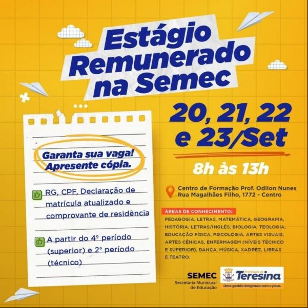 Feira de Estágio Remunerado(Imagem:PMT)