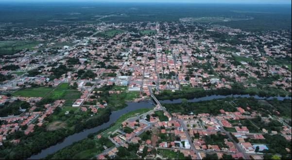 Cidade de Piracuruca, no Piauí.(Imagem:Vicente Negreiros/ Arquivo pessoal)
