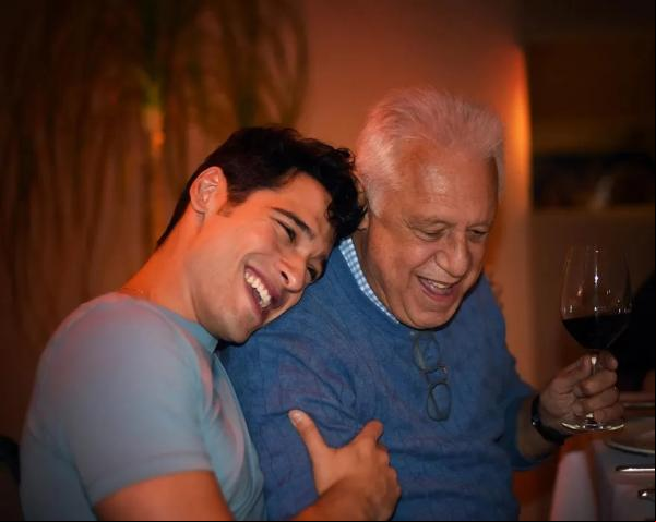 Bruno e Antonio Fagundes: pai e filho dividem o ofício de ator.(Imagem:Reprodução/Instagram)
