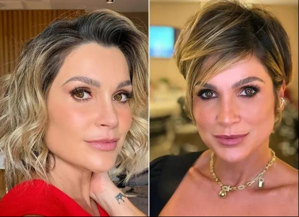 Flavia Alessandra mostra novo visual com fios curtinhos.(Imagem:Reprodução/Instagram)