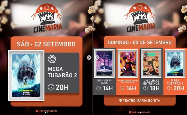 Programação imperdível com filmes para toda a família.(Imagem:Reprodução/Instagram)