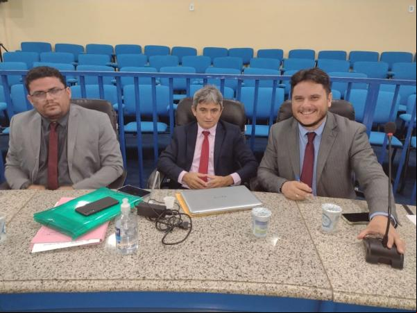 Vereadores: João Neto, Edvaldo Araújo e Carlos Eduardo.(Imagem:FlorianoNews)