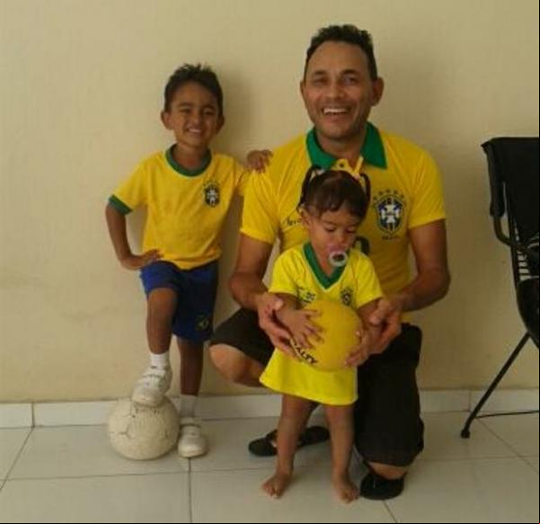 Davi, Valdeir e Ana Luiza.(Imagem:Arquivo Pessoal )