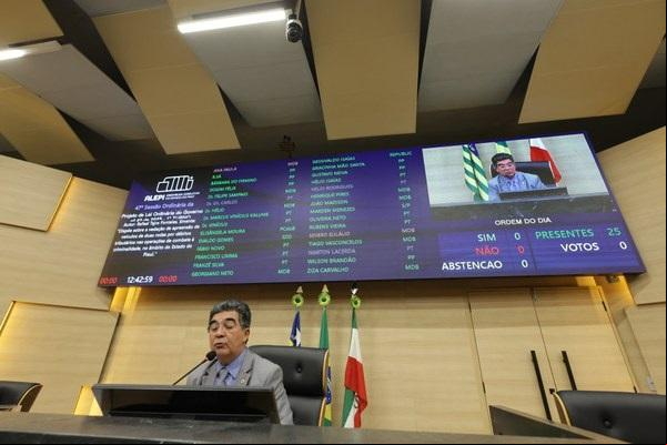 Oposição cobrou direcionamento de recursos para combate à seca e criticou taxas.(Imagem:Alepi)