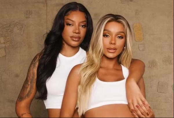 Ludmilla e Brunna Gonçalves dão as boas-vindas a Zuri.(Imagem:Reprodução/Instagram)