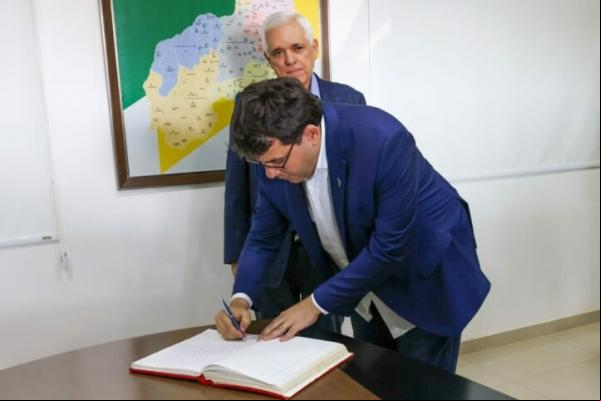 Rafael Fonteles reassume Governo do Estado após missão nos Estados Unidos.(Imagem:Divulgação)