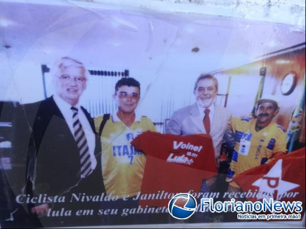 Município de Floriano recebeu a visita do Ciclista Maluco(Imagem:FlorianoNews)