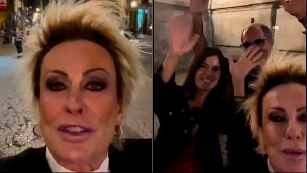 Ana Maria Braga está em Portugal para pagar uma promessa. A apresentadora do ?Mais Você? postou um vídeo em seu Instagram, na noite desta quarta-feira (15), no Porto.  No registro,(Imagem:Reprodução)