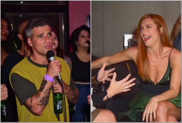 Giovanna Ewbank e Bruno Gagliasso curtem noite paulistana separadamente.(Imagem:Andy Santana/BrazilNews)