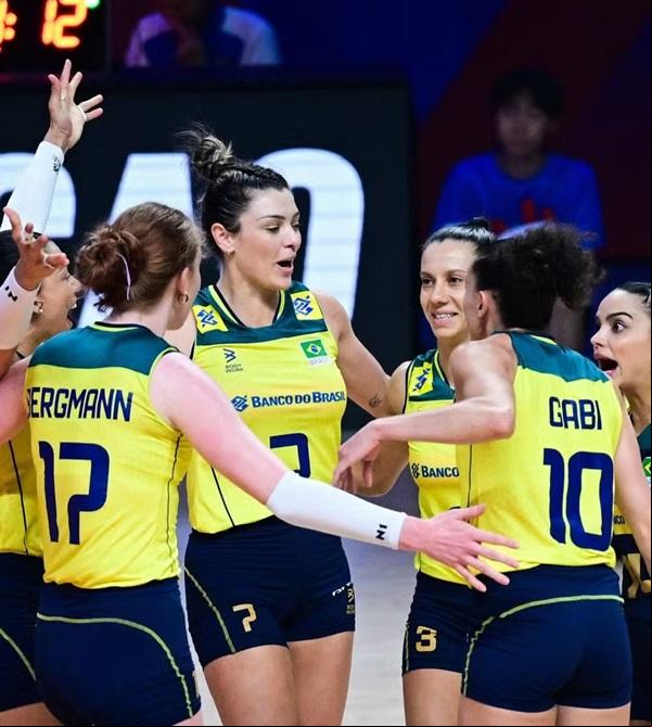 Brasil vence Tailândia na Liga das Nações Feminina de Vôlei (Imagem:CBV)