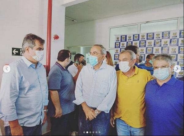 Gustavo Neiva participa de da ordem de serviço da reforma do Hospital de União-PI.(Imagem:Reprodução/Instagram)