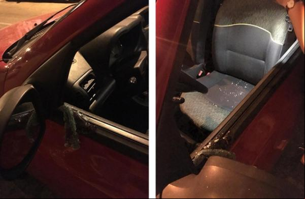 Jornalistas têm vidro de carro quebrado em ato pró-Bolsonaro.(Imagem:florianonews.piauiconectado.com)