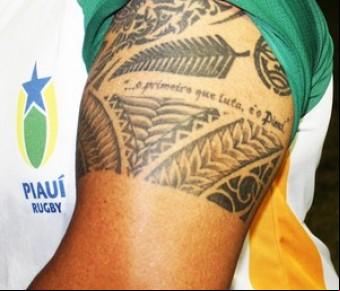 Força: atletas mostram paixão pelo Piauí Rugby.(Imagem:Daniel Cunha)