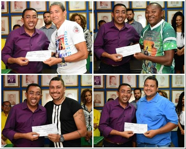 Agremiações carnavalescas de Floriano recebem ree financeiro para Carnaval 2020.(Imagem:Secom)