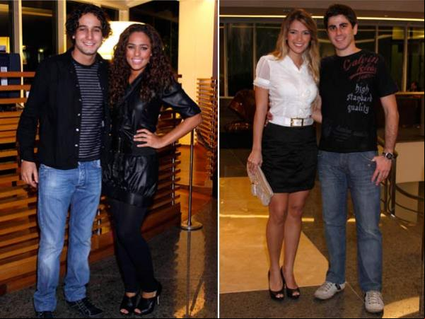 Rafael Almeida e a irmã, Roberta, e Fani e o noivo, Humberto(Imagem:Ego.com)